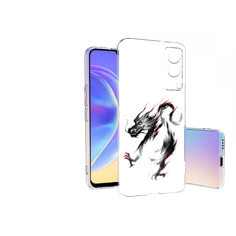 

Чехол MyPads Tocco для Vivo V21E черный дракон (PT161736.380.690), Прозрачный, Tocco
