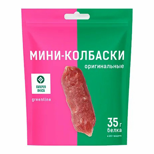 

Мини-колбаски Галерея Вкуса Оригинальные из курицы сыровяленые 60 г