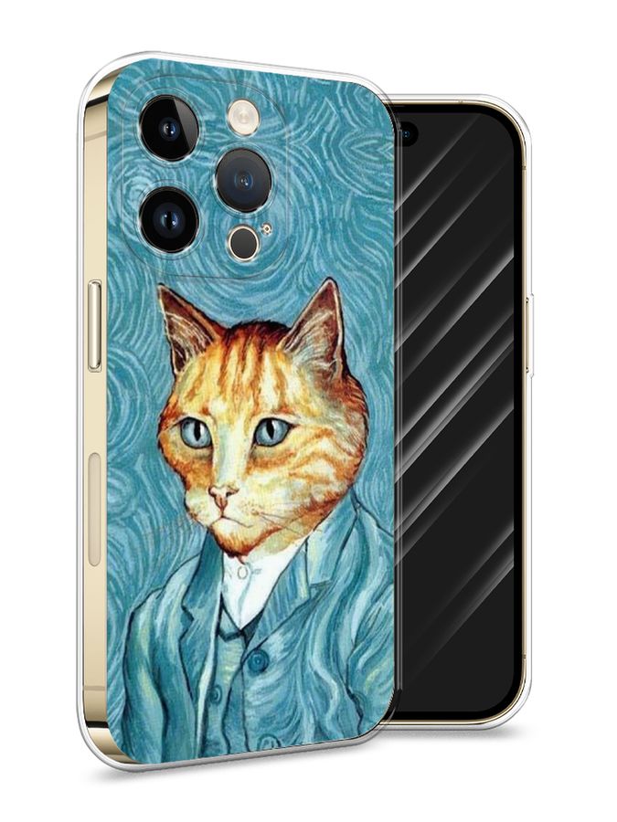 

Силиконовый чехол Awog "Кот Ван Гог" для Apple iPhone 14 Pro, Разноцветный, 15250-2