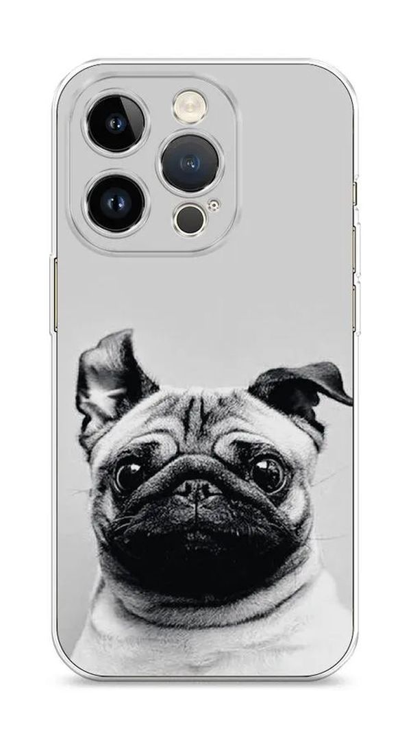 

Чехол Awog на Apple iPhone 14 Pro / Айфон 14 Pro "Ушастый мопс", Разноцветный, 15250-1