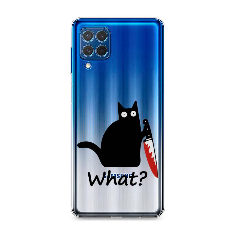 

Чехол на Samsung Galaxy M62 "Котик с ножом", Черный;красный, 2102950-6