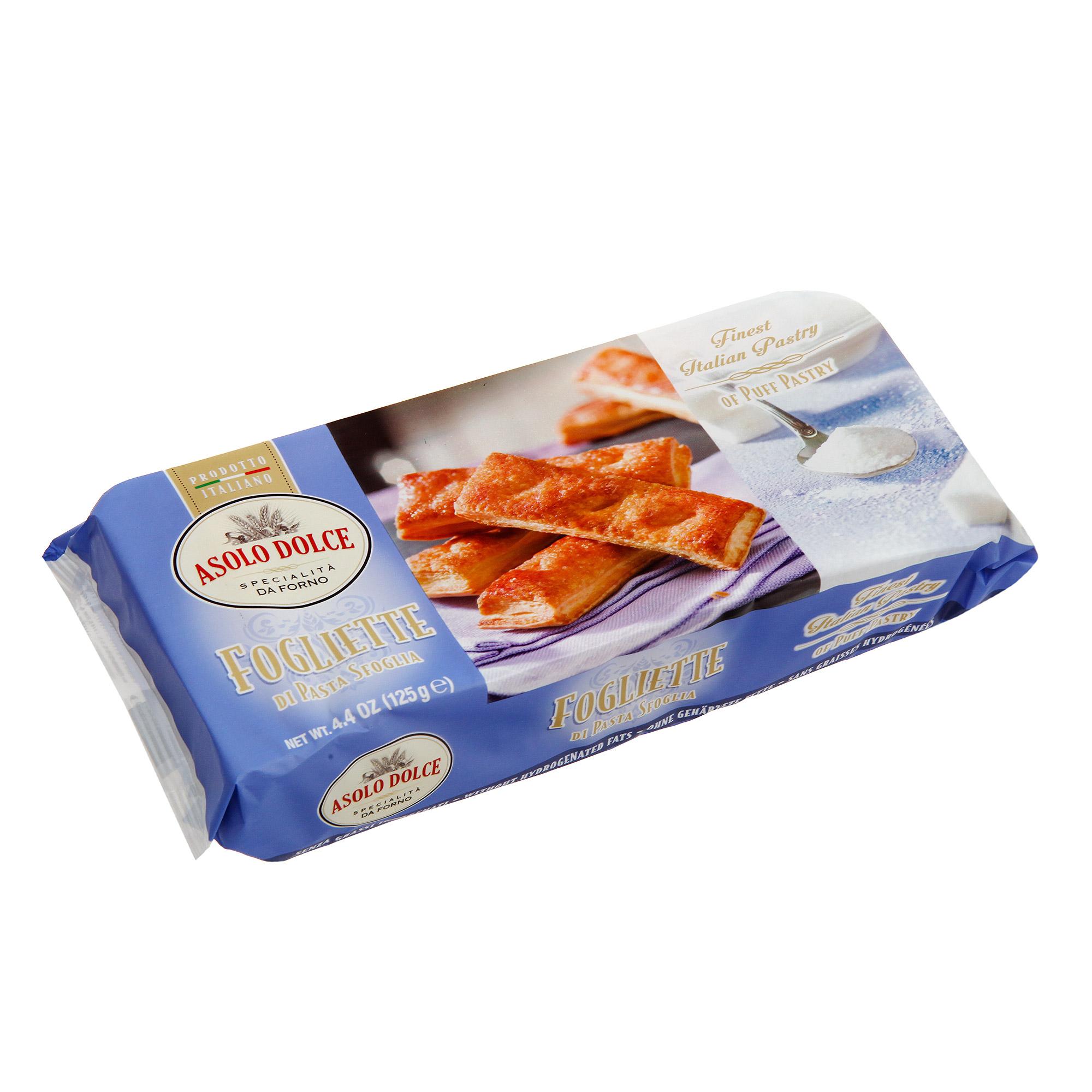 фото Печенье asolo dolce fogliette 125 г