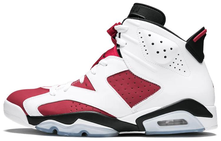 

Кроссовки унисекс Jordan Air Jordan 6 Retro Carmine (2014) белые 41 EU, Белый, Air Jordan 6 Retro Carmine (2014)