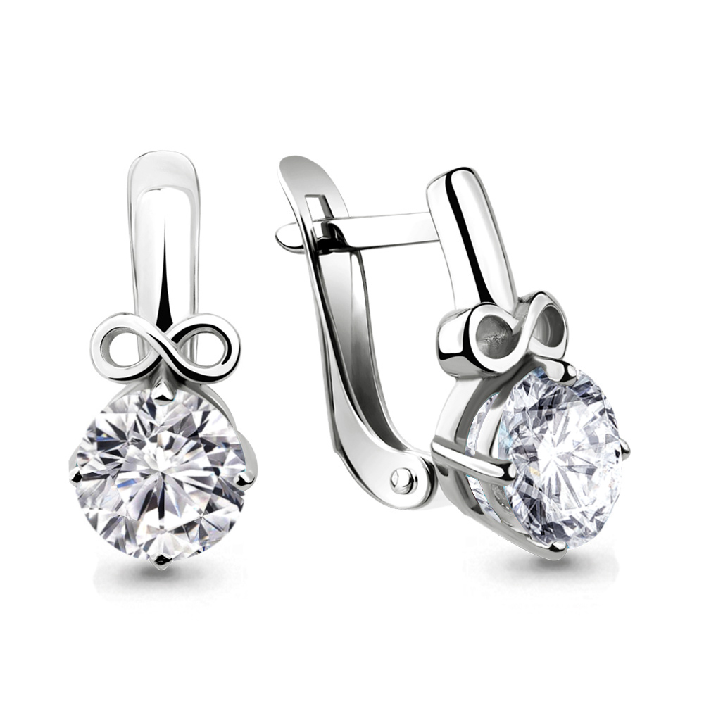 

Серьги из серебра с фианитом Aquamarine Aquamarine 46041_925_р, 46041_925_р
