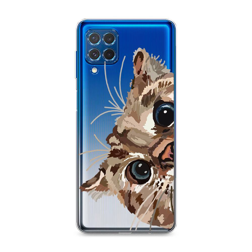

Чехол на Samsung Galaxy M62 "Любопытный кот", Коричневый;синий;черный, 2102950-1