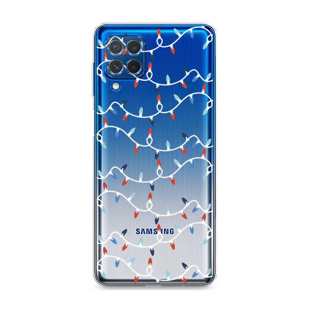 

Чехол на Samsung Galaxy M62 "Разноцветная гирлянда", Белый;красный;синий, 2102950-5