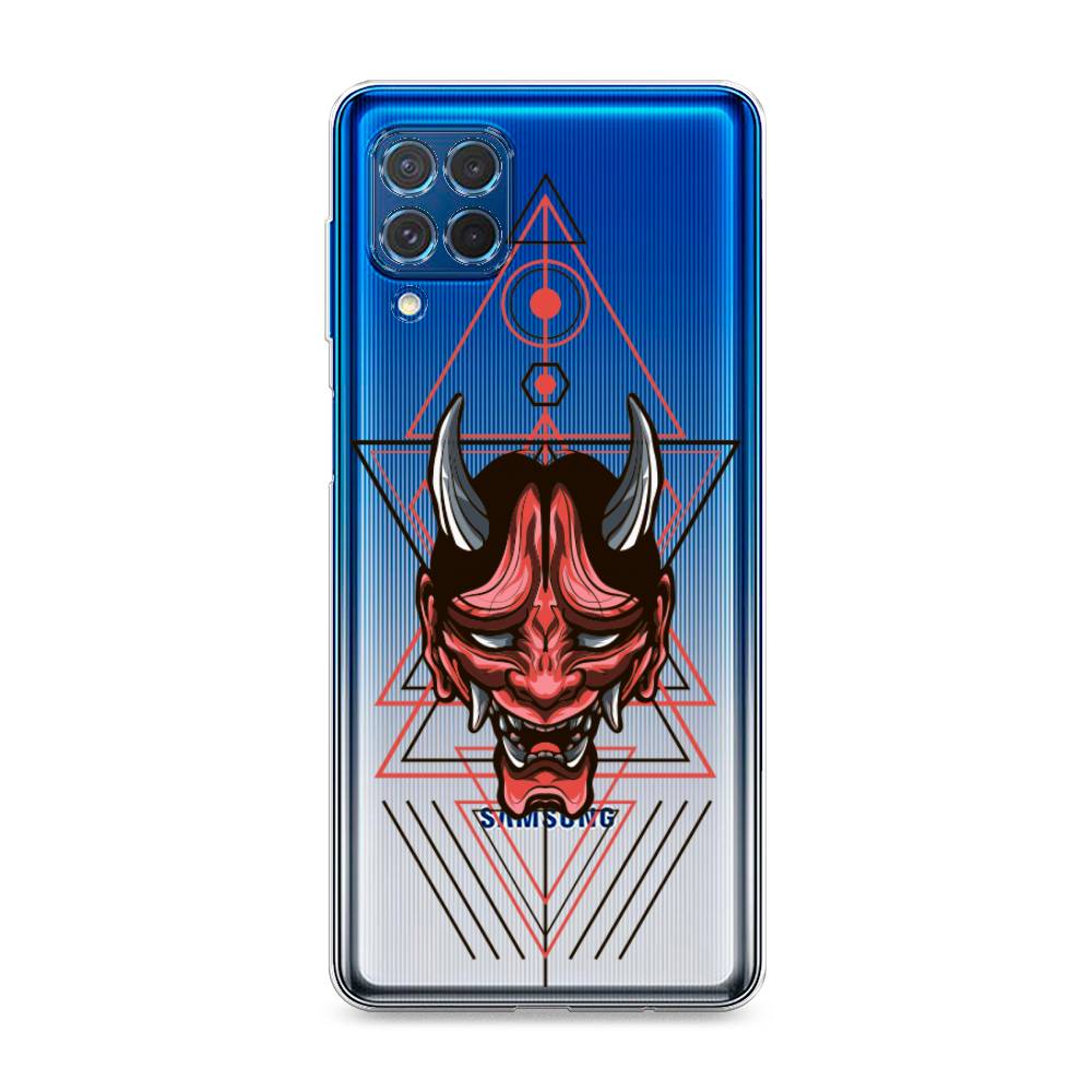 

Чехол на Samsung Galaxy M62 "Hanya Oni mask", Серый;красный;черный, 2102950-4