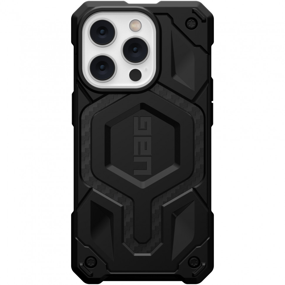 

Чехол с поддержкой Magsafe Uag Monarch Pro для iPhone 14 Pro 6.1, карбон, Черный