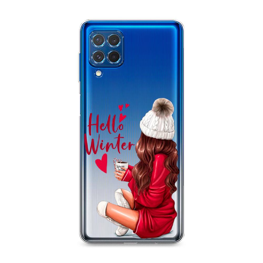 

Чехол на Samsung Galaxy M62 "Hello winter", Красный;белый;коричневый, 2102950-5