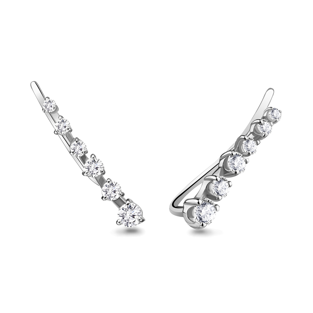

Серьги из серебра с фианитом Aquamarine Aquamarine 45501А_925_р, 45501А_925_р