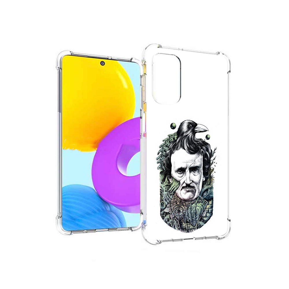 

Чехол MyPads Tocco для Samsung Galaxy M52 5G Эдгар Аллан с вороном (PT226932.542.203), Прозрачный, Tocco