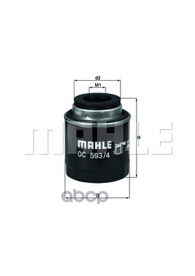

Фильтр масляный Mahle/Knecht oc5934