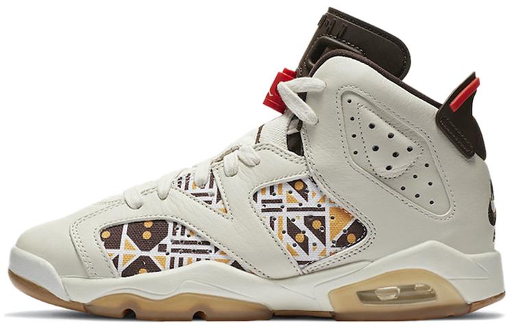 

Кроссовки унисекс Jordan Air Jordan 6 Quai 54 GS бежевые 38.5 EU, Бежевый, Air Jordan 6 Quai 54 GS