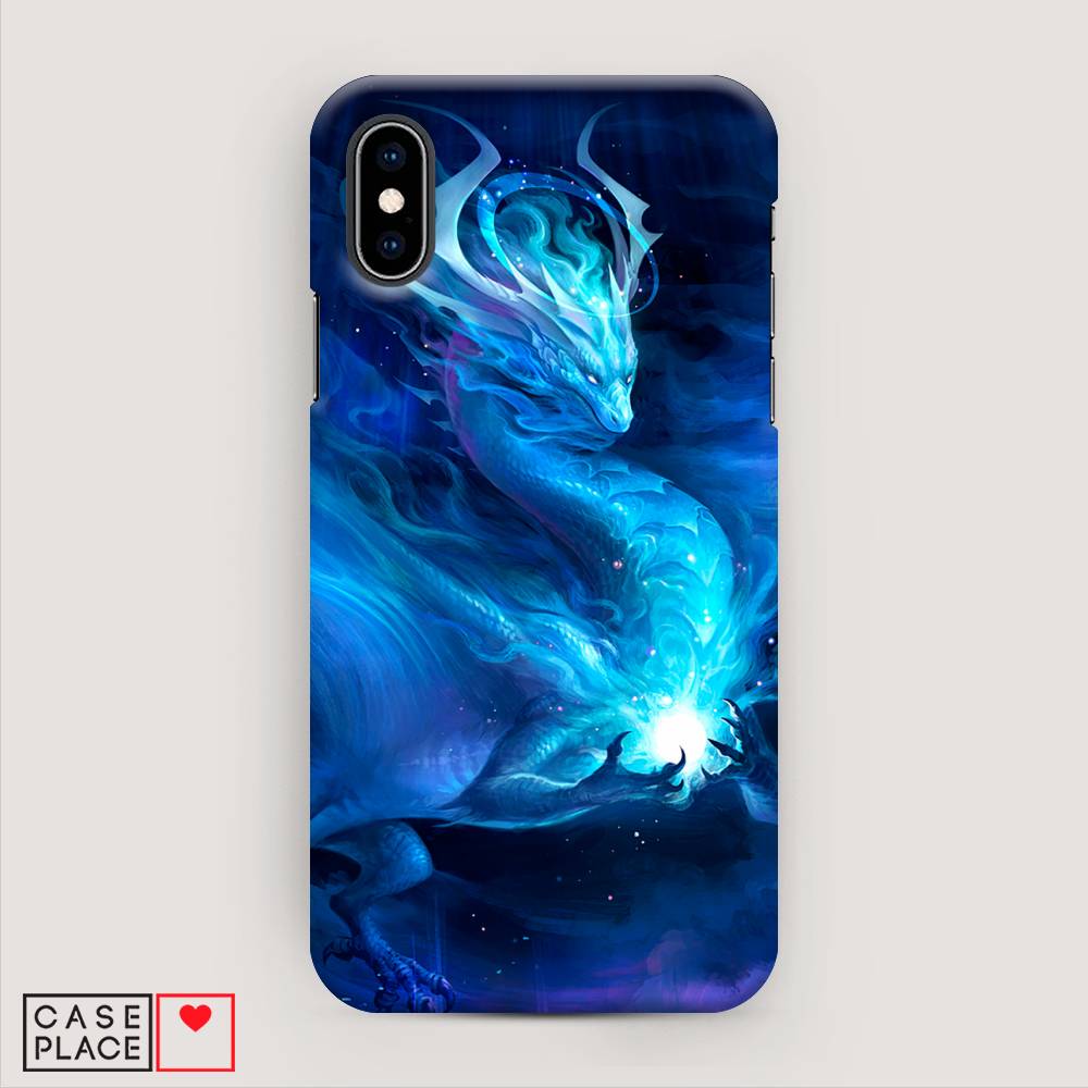 

Пластиковый чехол "Лунный дракон" на Apple iPhone X (10), 11020-1