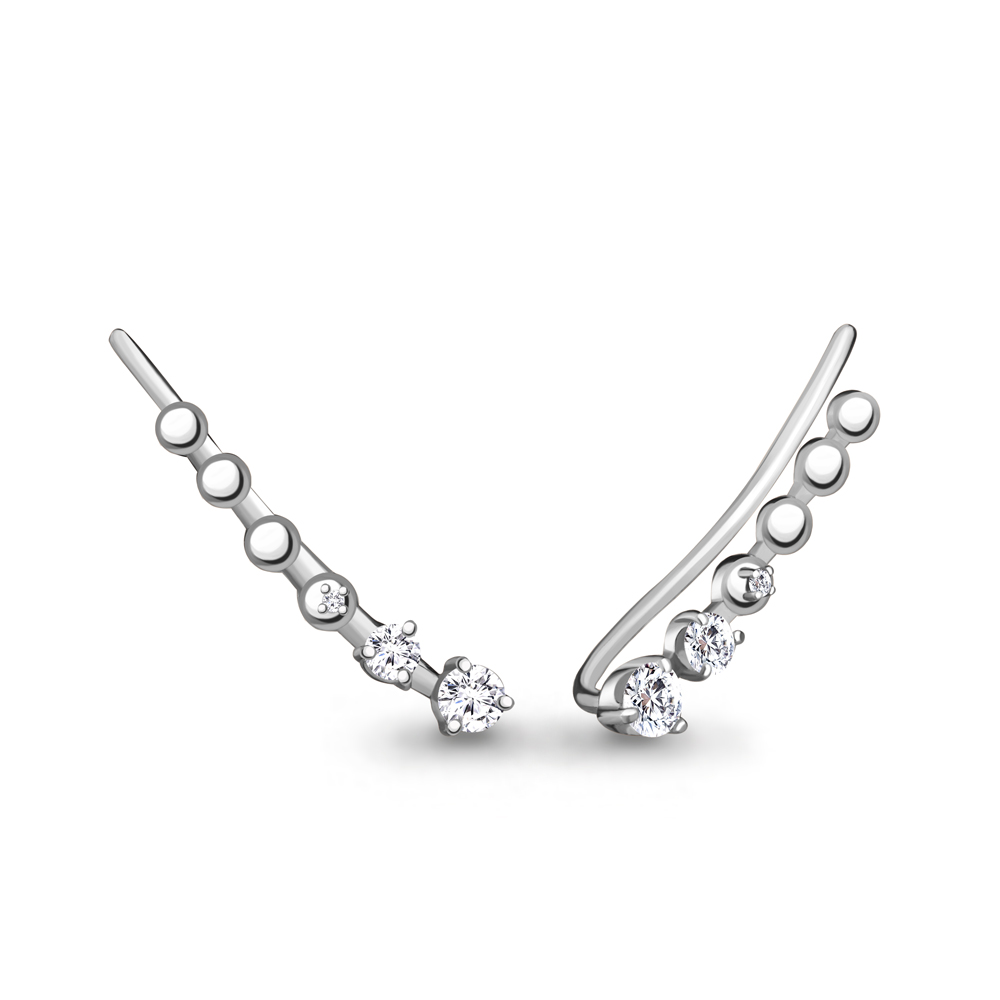 

Серьги из серебра с фианитом Aquamarine Aquamarine 45500А_925_р, 45500А_925_р