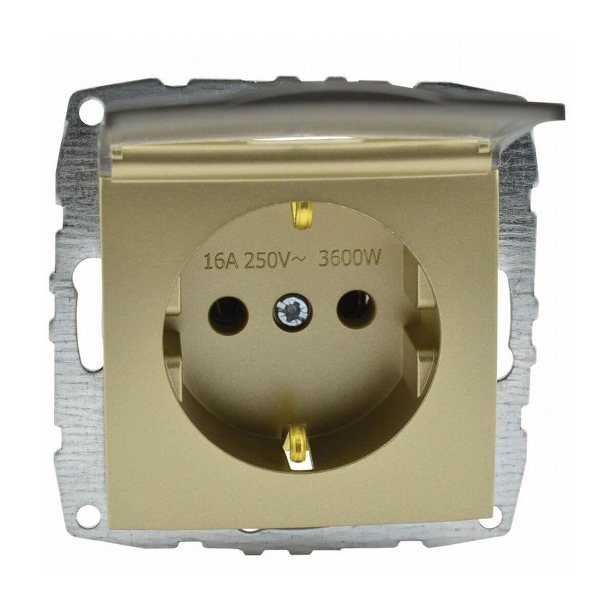 фото Розетка mono electric larissa 16a 250v миксс крем 103-171721-118