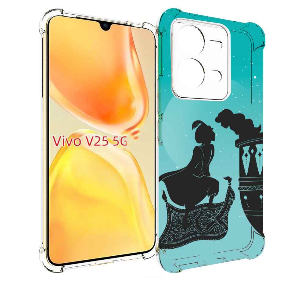 

Чехол MyPads алладин тень для Vivo V25 5G / V25e, Прозрачный, Tocco