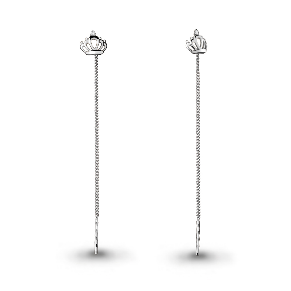 

Серьги из серебра с фианитом Aquamarine Aquamarine 45474А_925_р, 45474А_925_р