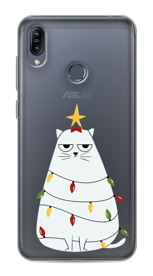 

Чехол на Asus Zenfone Max M2 ZB633KL "Котик в гирлянде", Белый;красный;желтый, 43750-1