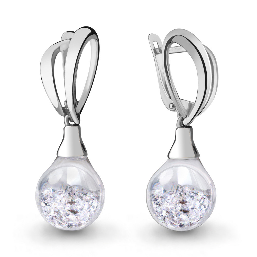 

Серьги из серебра с фианитом Aquamarine Aquamarine 45392_925_р, 45392_925_р