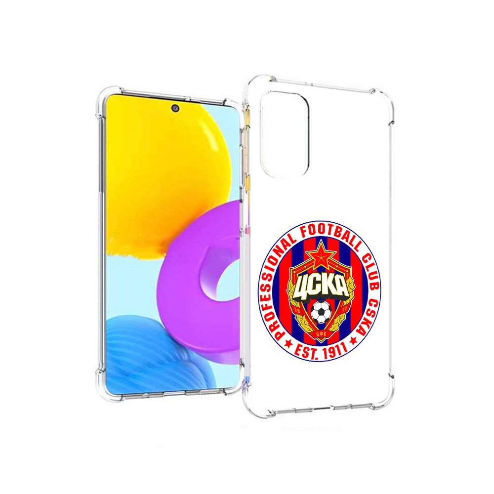 

Чехол MyPads Tocco для Samsung Galaxy M52 5G ФК ЦСК логотип (PT226932.542.178), Прозрачный, Tocco