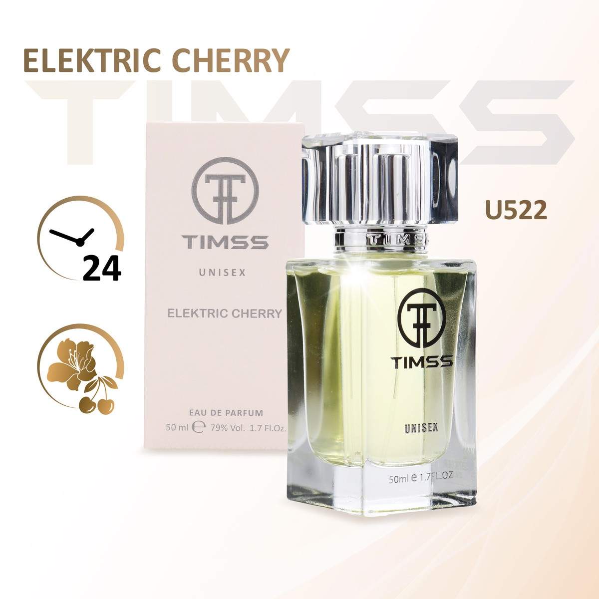 Парфюмерная Вода Унисекс Timss Electric Cherry 50 Мл