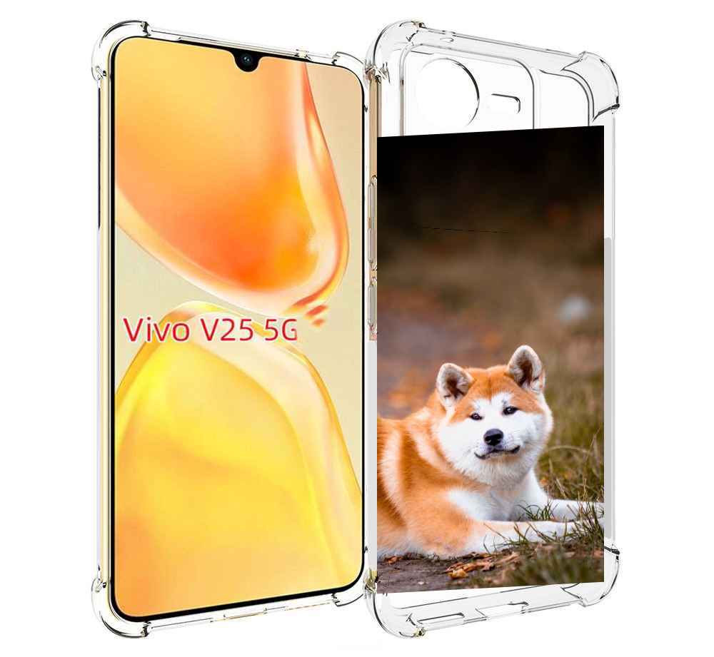 

Чехол MyPads акита ину для Vivo V25 5G / V25e, Прозрачный, Tocco