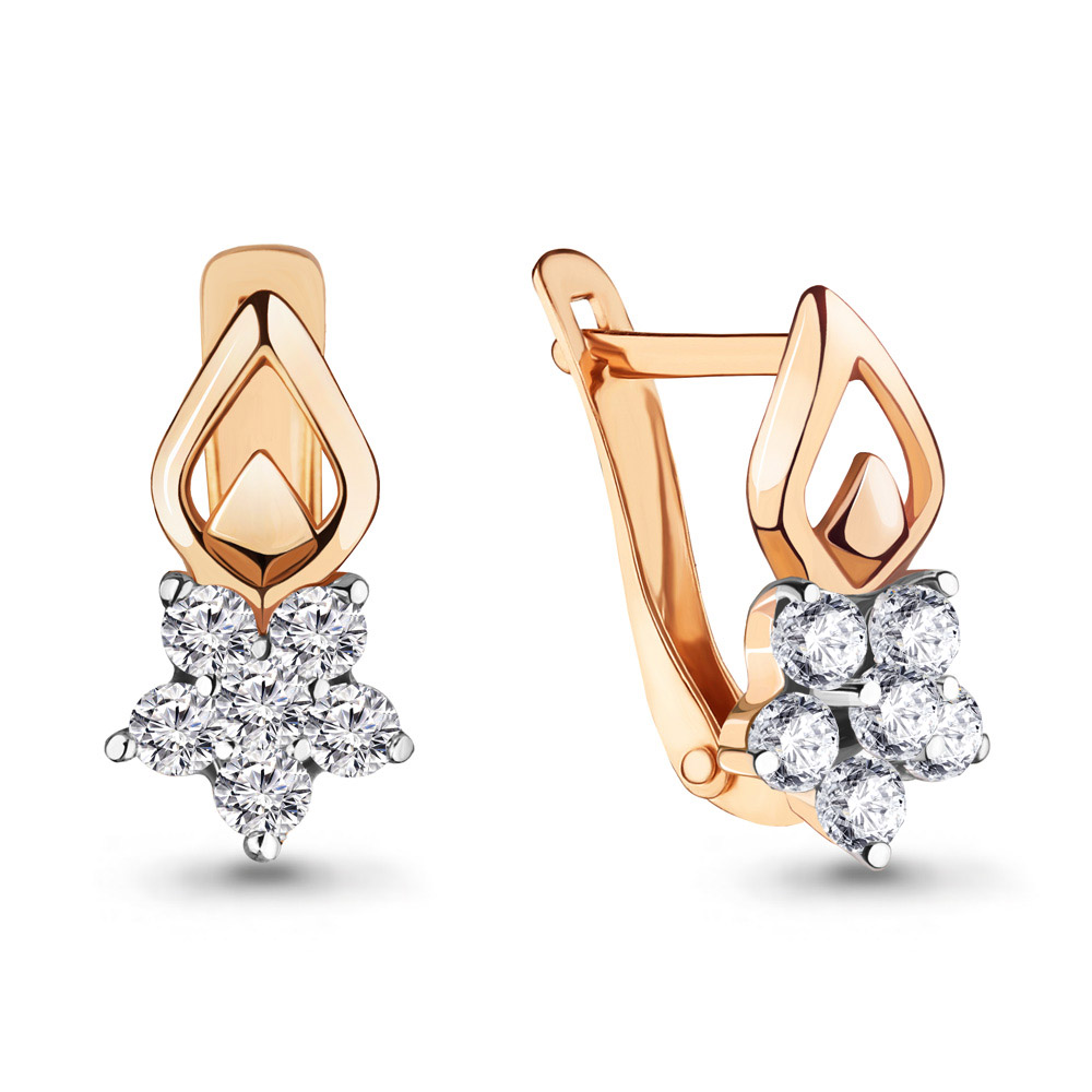 

Серьги из серебра с фианитом Aquamarine Aquamarine 45375А_925_з, 45375А_925_з