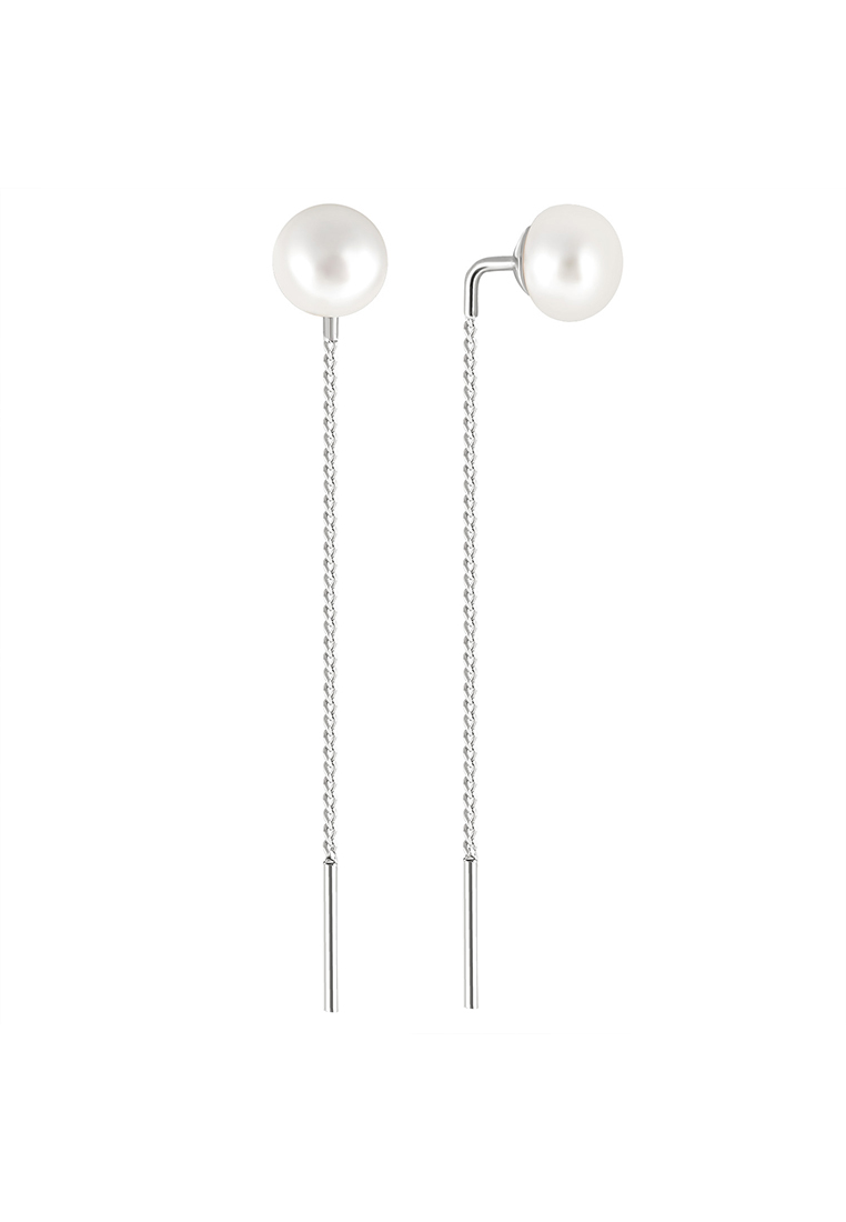 

Серьги продевки из серебра Kari Jewelry СЛ-290-5-002, жемчуг культивированный, СЛ-290-5-002