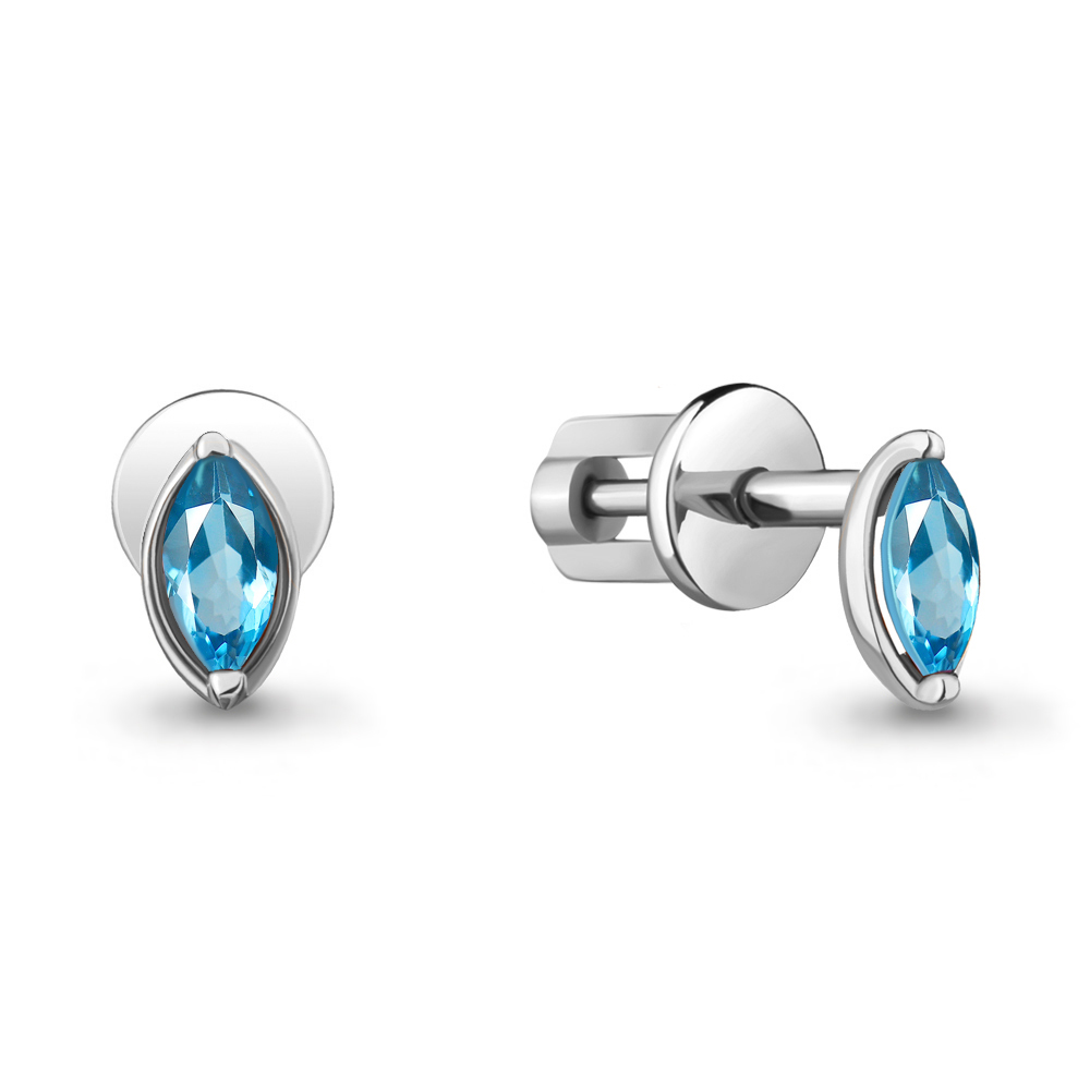 

Серьги из серебра с топазом Aquamarine Aquamarine 4508905_925_р, 4508905_925_р