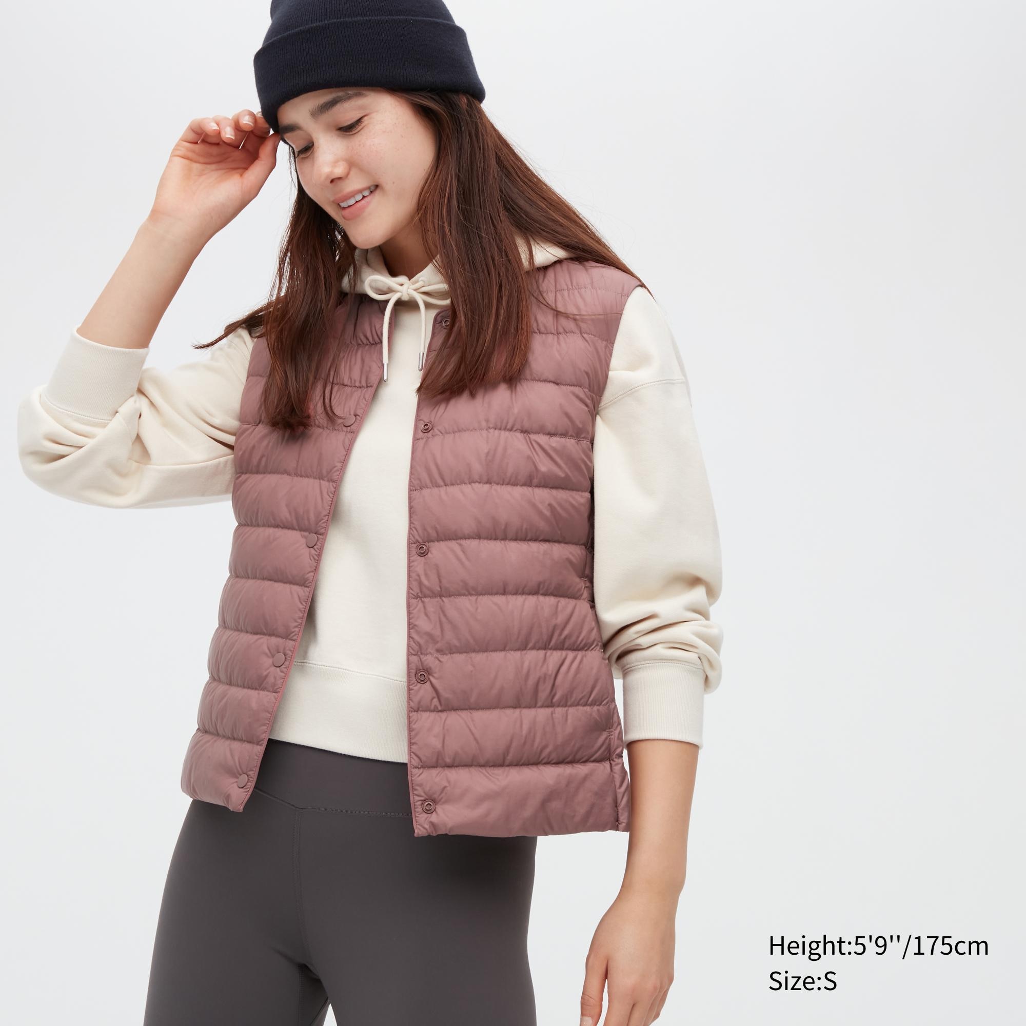 Утепленный жилет женский UNIQLO 453275COL12 розовый L (доставка из-за рубежа)