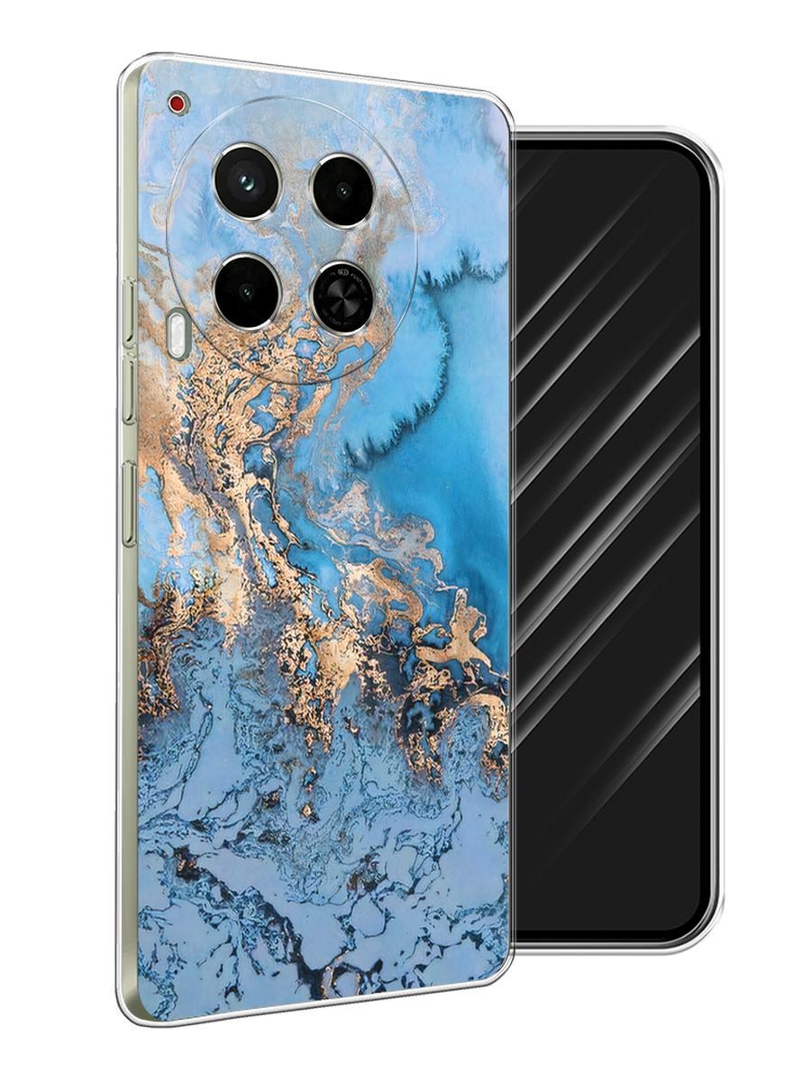 

Чехол Awog на Tecno Camon 30 5G "Морозная лавина синяя", Серебристый, 305550-1