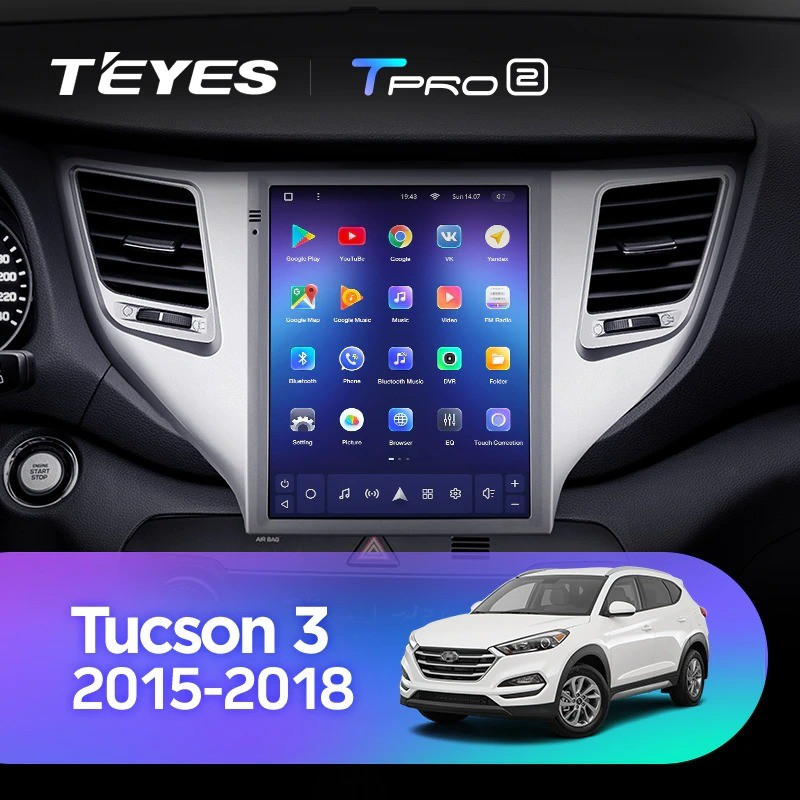 

Автомобильная магнитола Tesla style Teyes TPRO 2 4/32 Hyundai Tucson 3 2015-2018 Тип-В, TPRO2