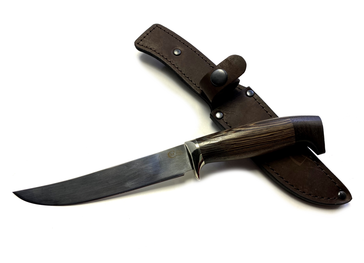 Кухонный Филейный нож средний Семин кованая 95Х18 рукоять венге