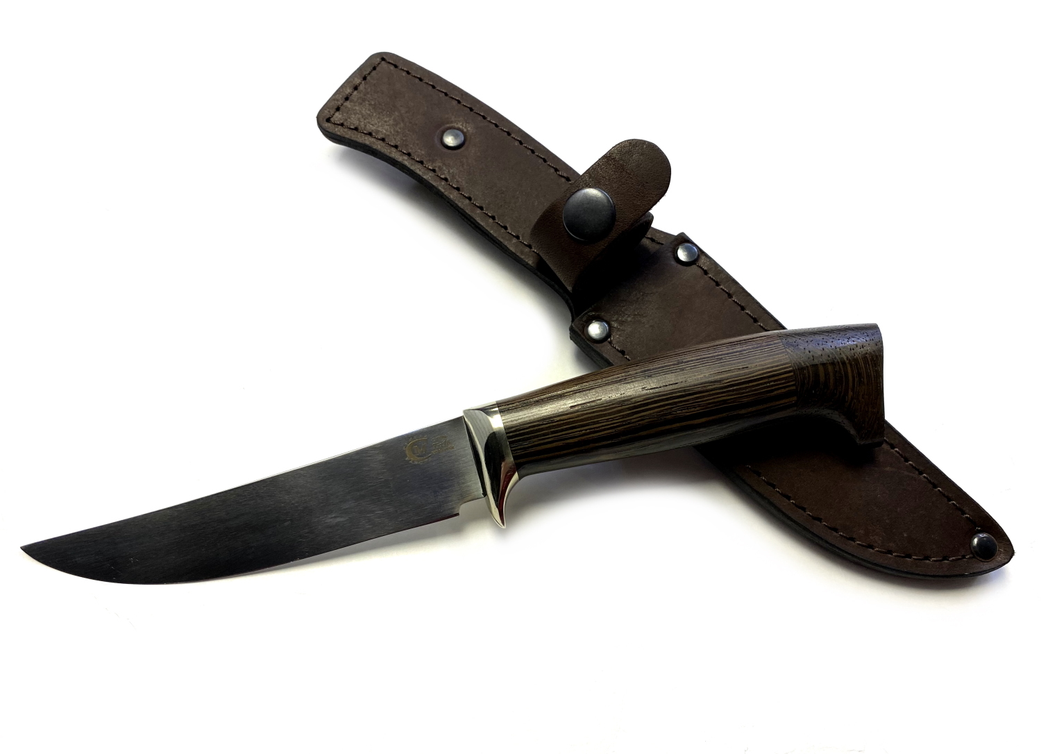 Кухонный Филейный нож малый Семин, кованая 95Х18, рукоять венге