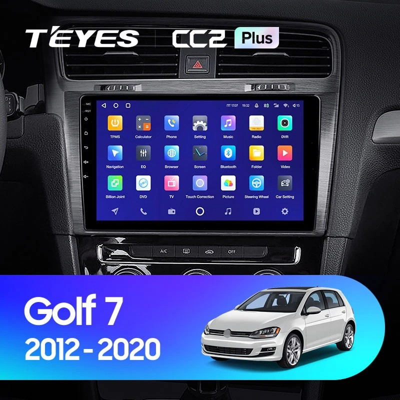 

Автомобильная магнитола Teyes CC2 Plus 4/64 Volkswagen Golf 7 (2012-2020) F2 Тип-В, CC2 Plus