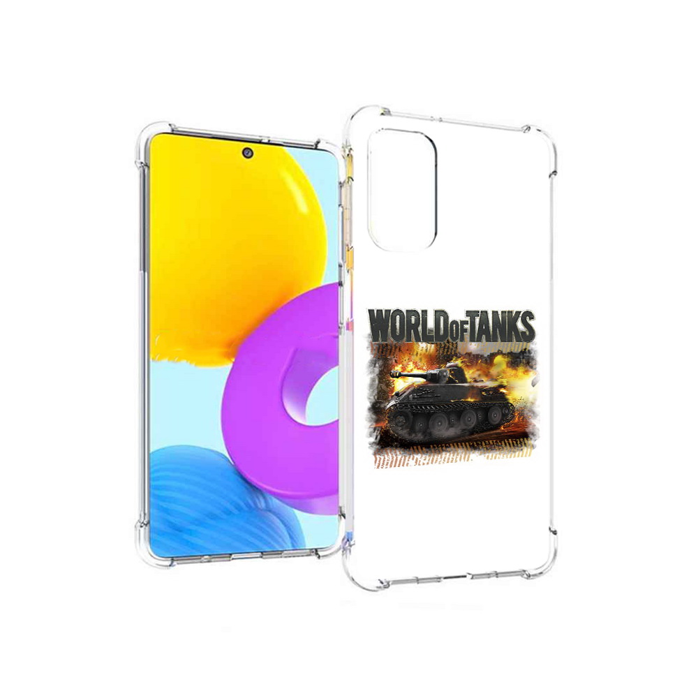 

Чехол MyPads Tocco для Samsung Galaxy M52 5G Мир танков-2 (PT226932.542.118), Прозрачный, Tocco