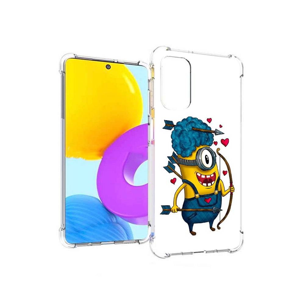 

Чехол MyPads Tocco для Samsung Galaxy M52 5G Миньон купидон (PT226932.542.117), Прозрачный, Tocco