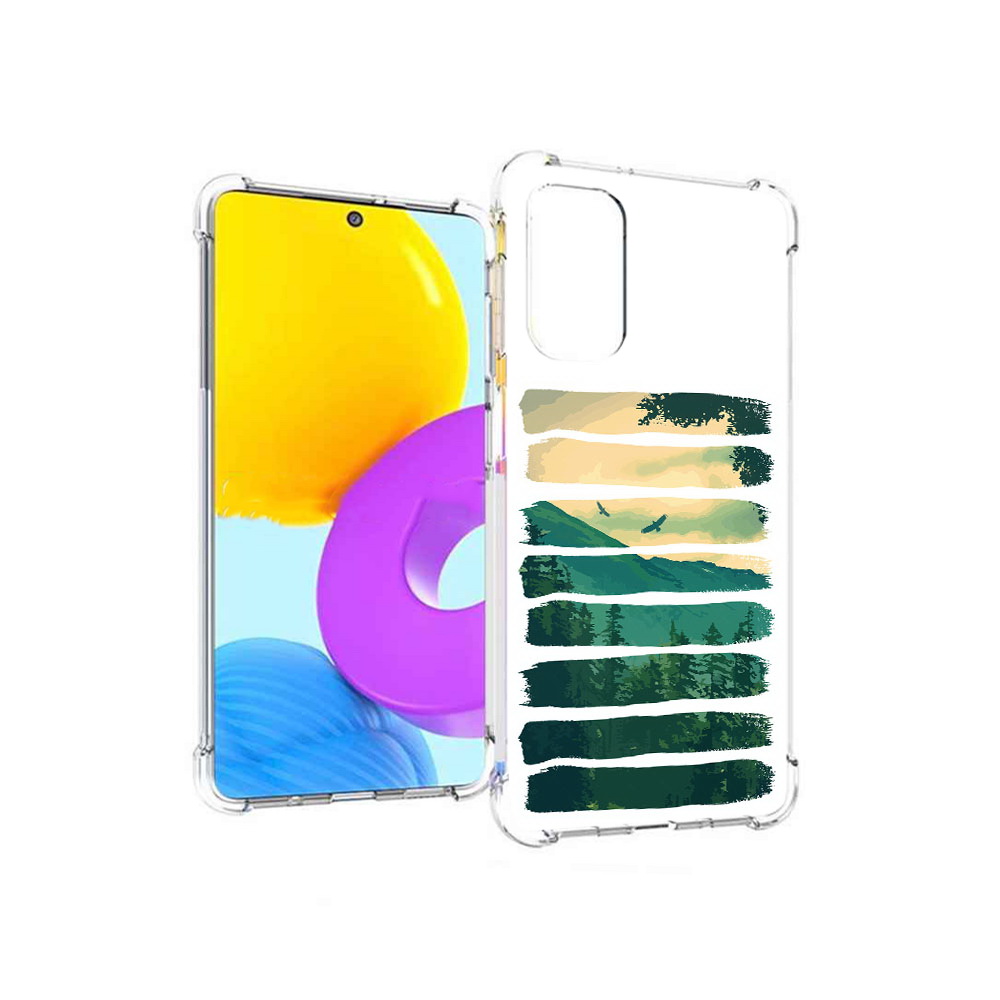 

Чехол MyPads Tocco для Samsung Galaxy M52 5G Лесная чаща (PT226932.542.107), Прозрачный, Tocco