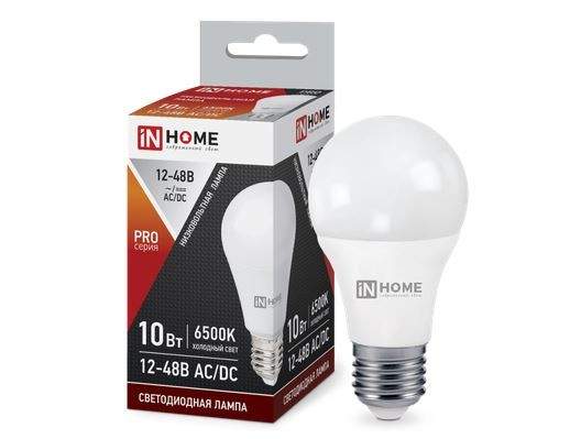 Лампа светодиодная ASDHOME, E27, 10W, 6500K, ЛОН (