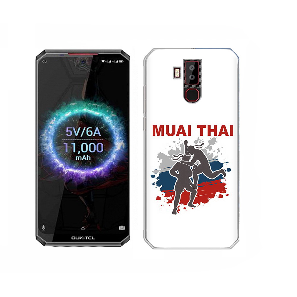 

Чехол MyPads Tocco для Oukitel K13 Pro Муайтай, Прозрачный, Tocco