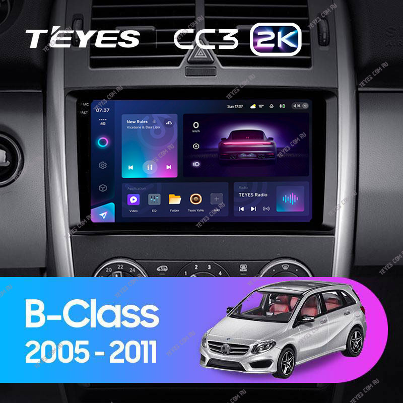 Автомобильная магнитола Teyes CC3 2K 6128 Mercedes Benz B-Class T245 2005-2011 4470000₽