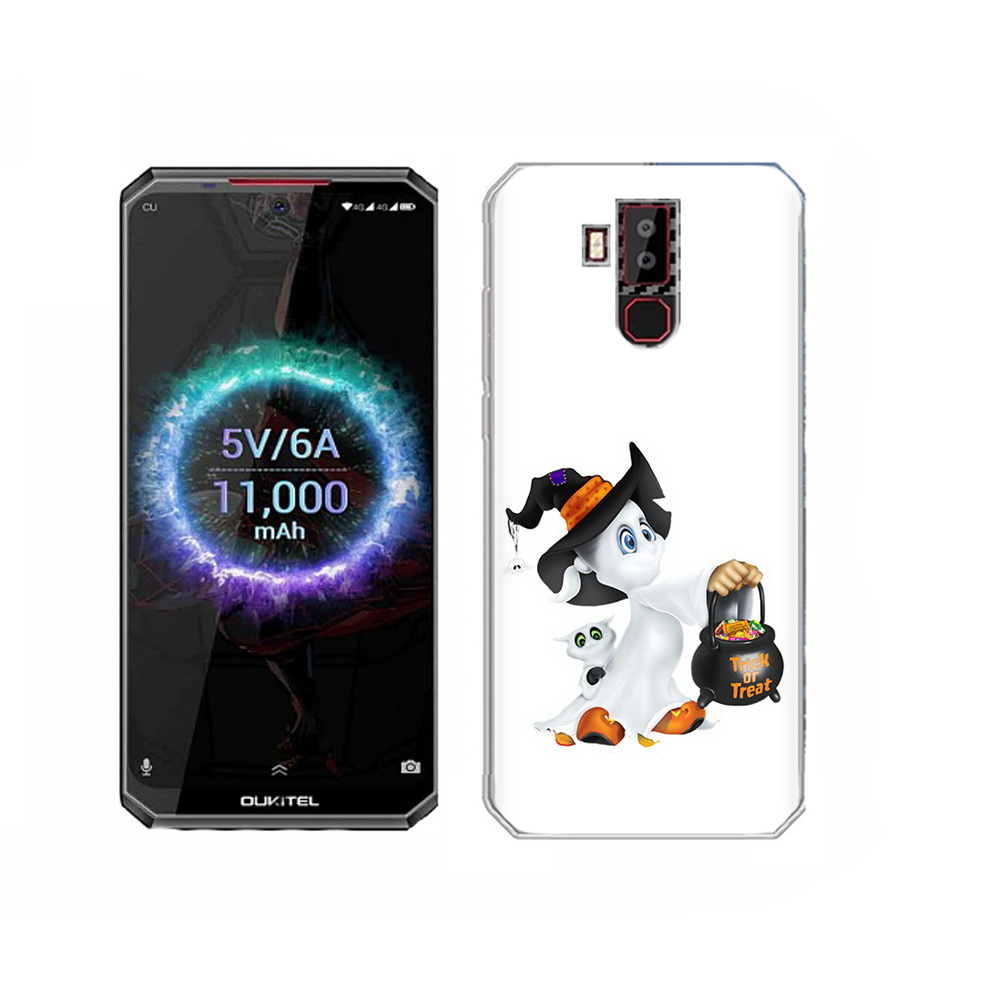 

Чехол MyPads Tocco для Oukitel K13 Pro Маленький призрак, Прозрачный, Tocco