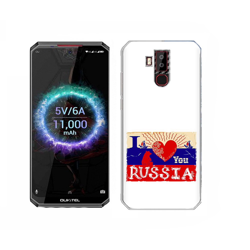 

Чехол MyPads Tocco для Oukitel K13 Pro Люблю Россию, Прозрачный, Tocco