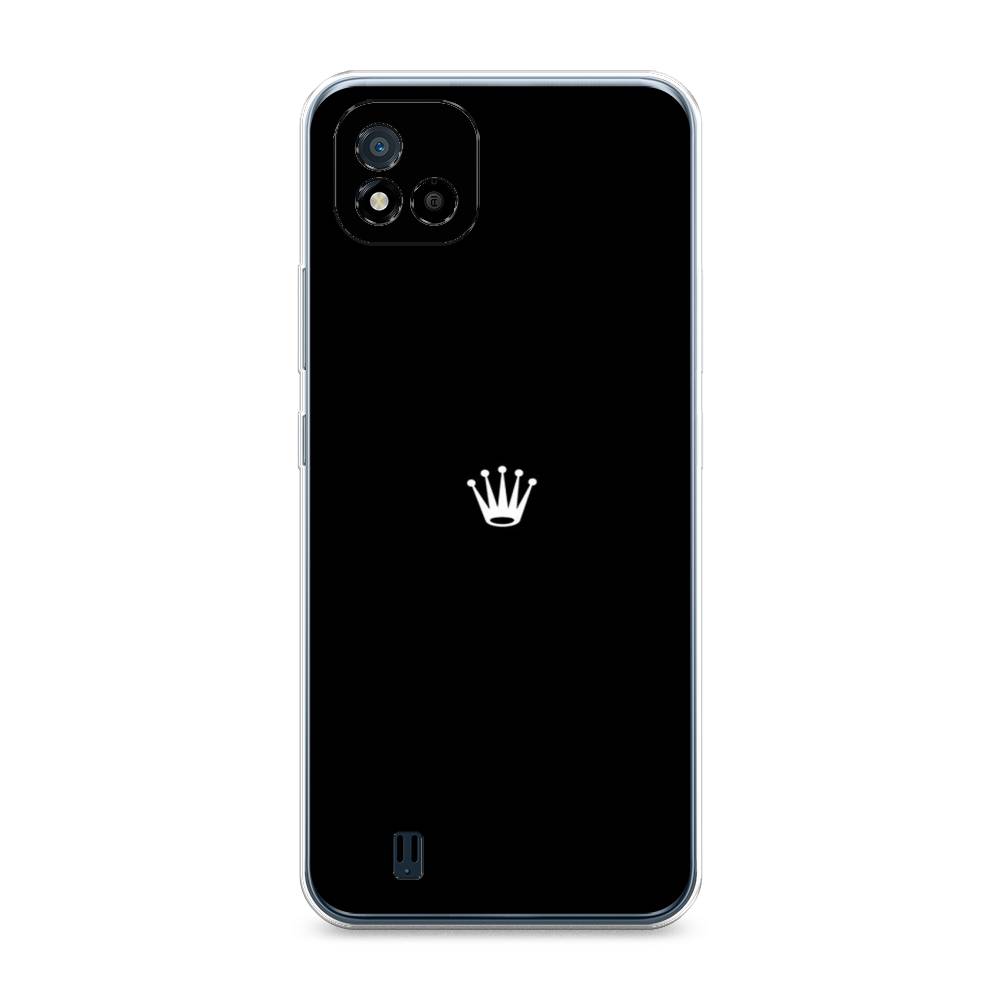 фото Силиконовый чехол "белая корона на черном фоне" на realme c11 (2021) awog