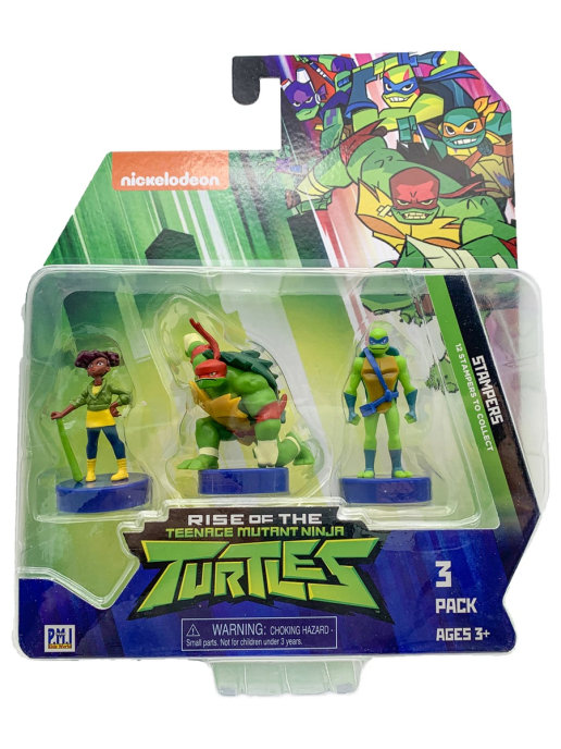 фото Фигурка tmnt gt штампик 3шт черепашки-ниндзя 7см nit5020-2