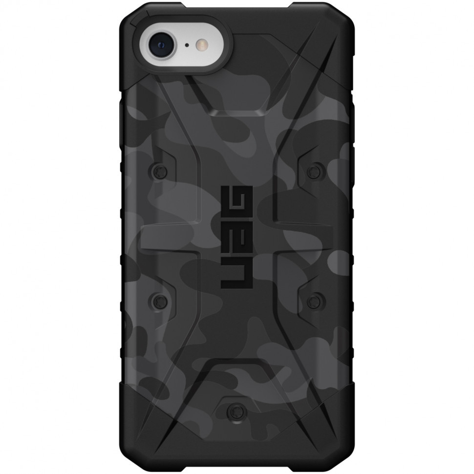 фото Чехол uag pathfinder se camo series для iphone 7/8/se (2020/2022), черный камуфляж