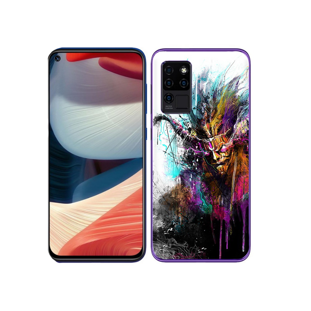 

Чехол MyPads Tocco для Oukitel C21 яркий дьявол, Прозрачный, Tocco