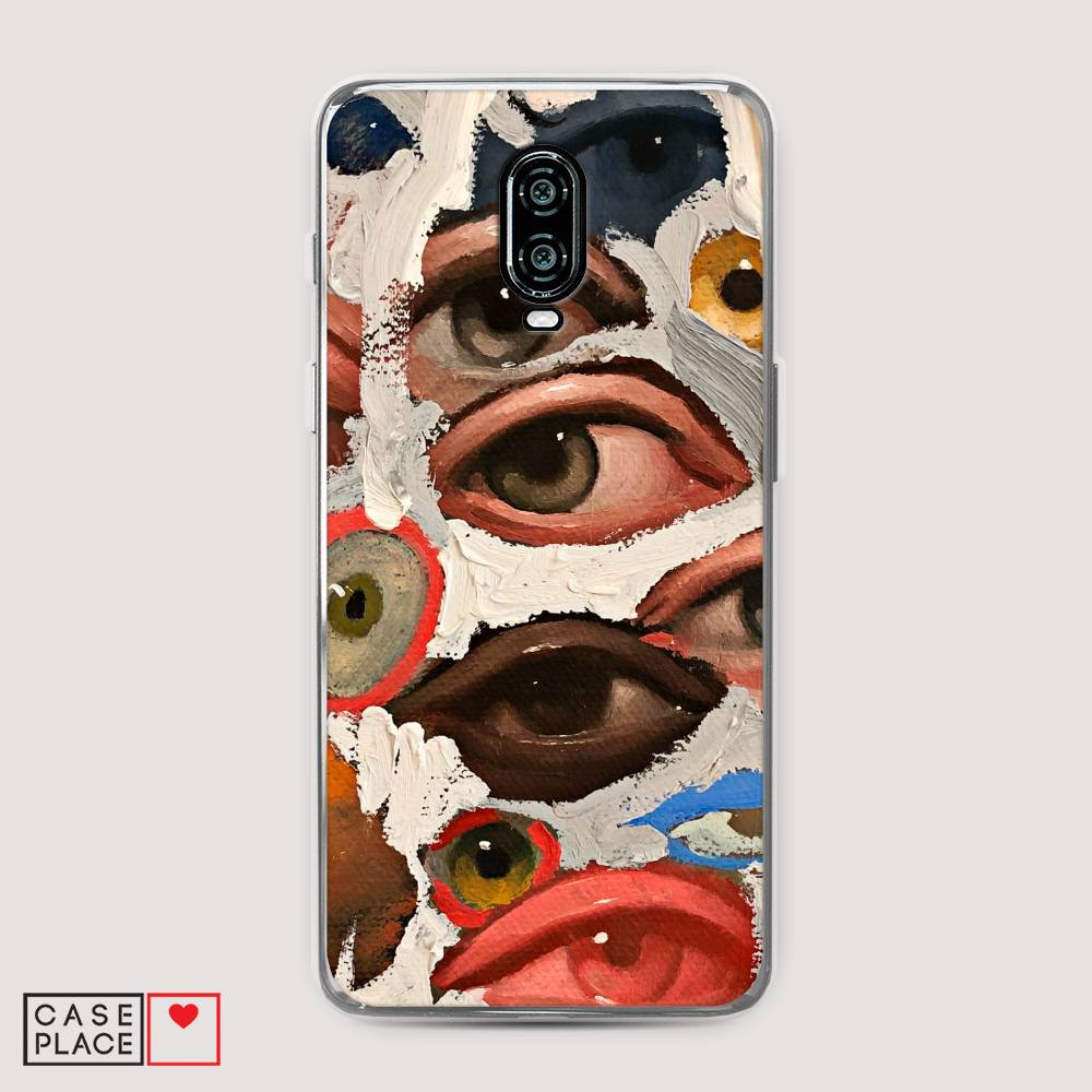 

Чехол Awog на Oneplus 6T / ВанПлас 6T "Глаза масляная живопись", Серый;бежевый;красный, 150650-7