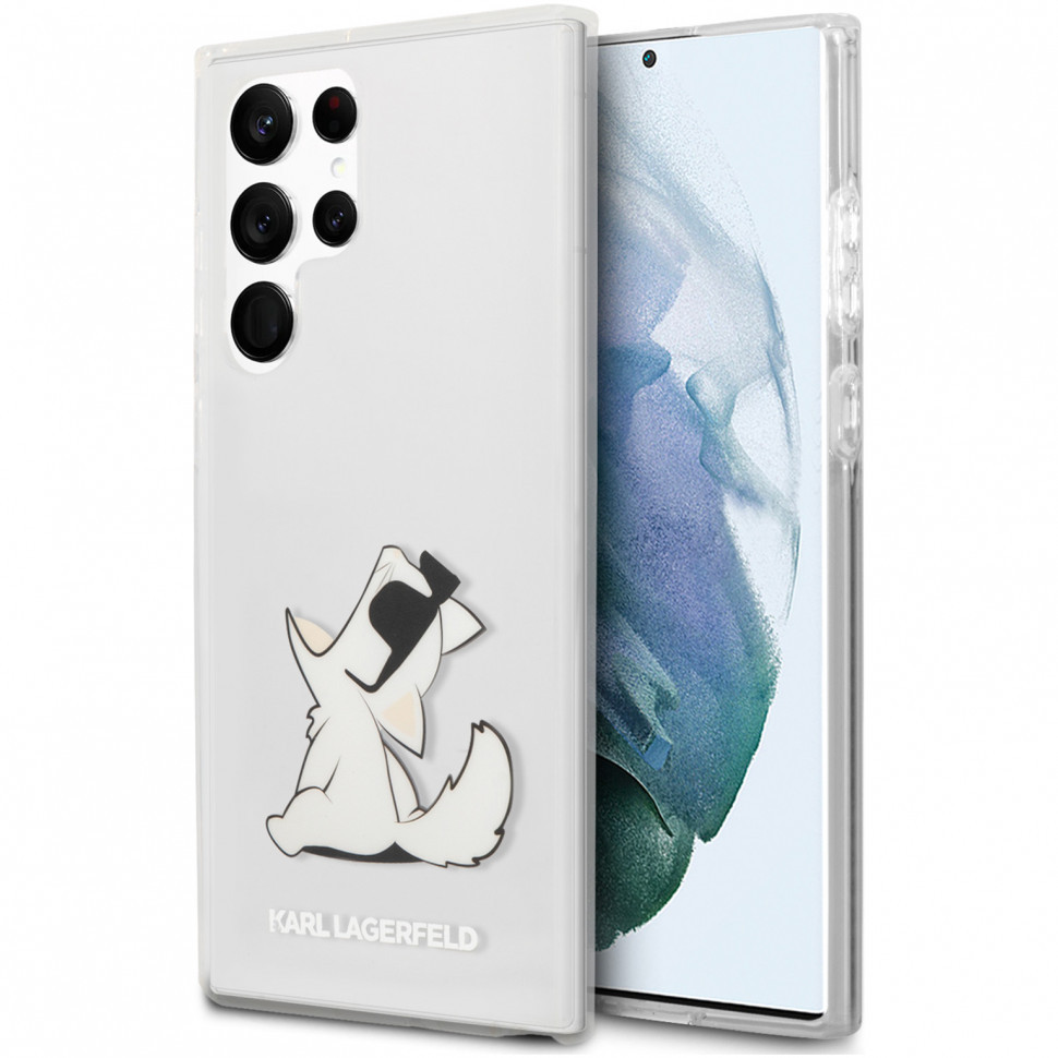 

Чехол CG Mobile Karl Lagerfeld PC/TPU для для Galaxy S22 Ultra, Прозрачный, PC/TPU Choupette Fun